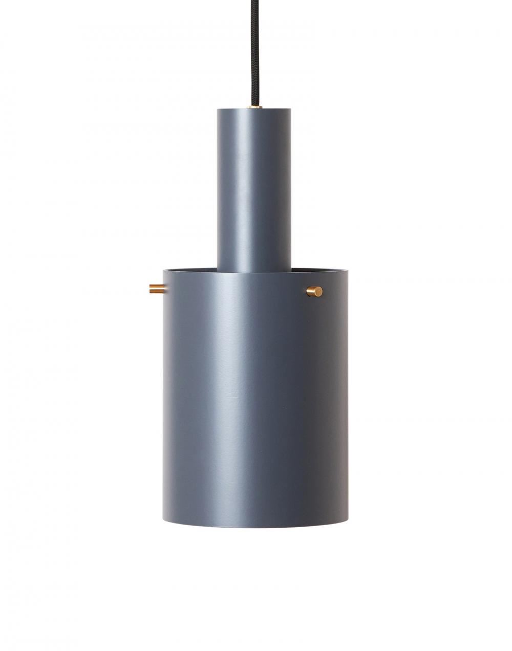 Rubn Volume 2 Pendant Large Slate Grey Brass Designer Pendant Lighting