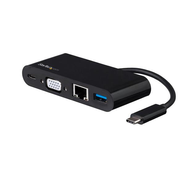 Startech.Com Usb-C Vga Multiport Adapter - Power Delivery (60W) - Usb 3.0 - Gbe
