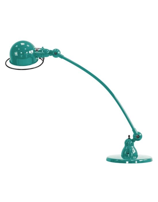 Jielde Loft Curve 1 Arm Desk Light Water Blue Gloss