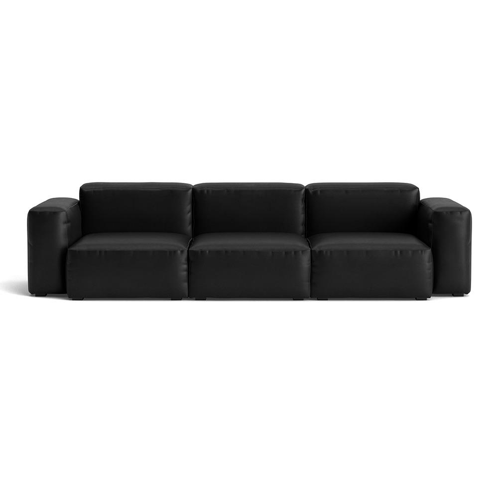 Mags Soft 3 Seater Combination 1 Low Armrest Sofa With Sierra Si1001 And Black Stitching