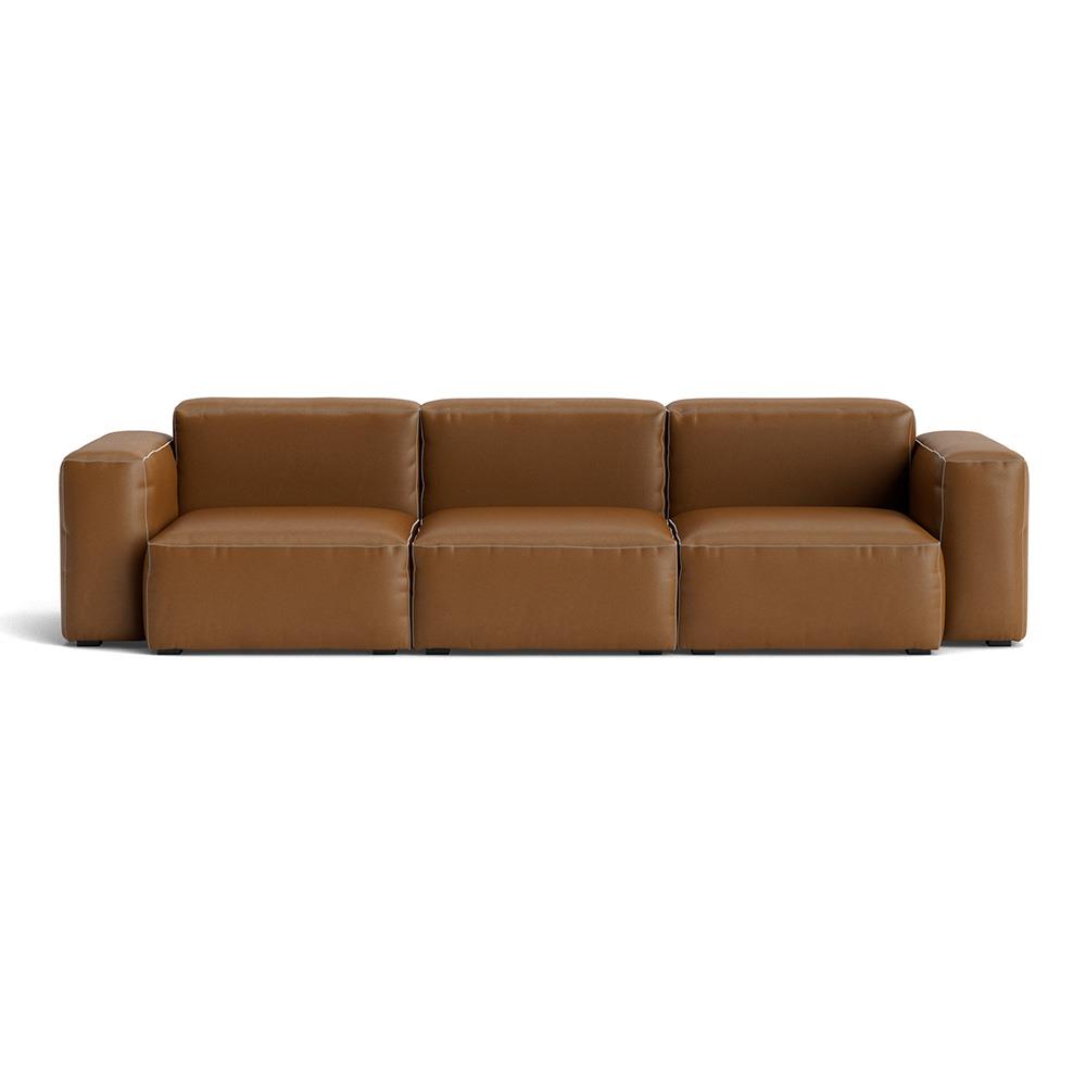 Mags Soft 3 Seater Combination 1 Low Armrest Sofa With Sierra Sik1003 And Light Grey Stitching