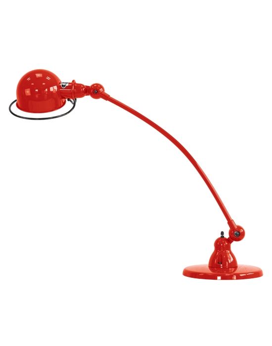 Jielde Loft Curve 1 Arm Desk Light Red Gloss