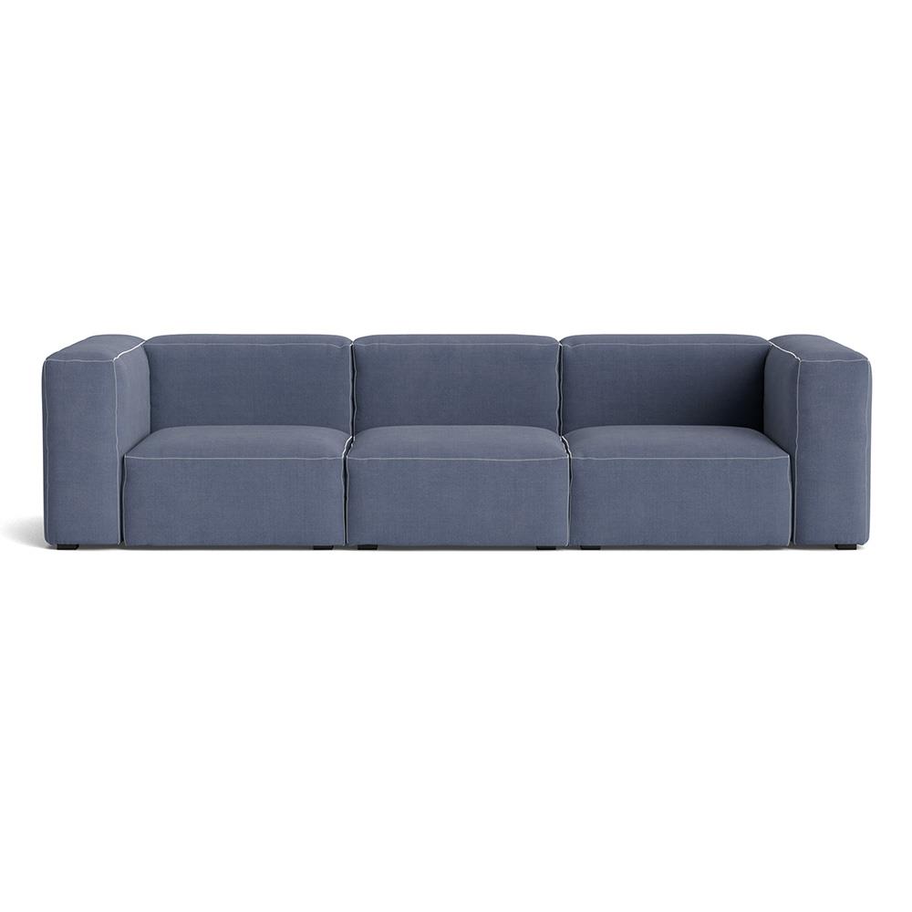 Mags Soft 3 Seater Combination 1 Sofa With Linara 198 And White Stitching