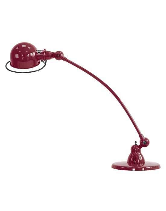 Jielde Loft Curve 1 Arm Desk Light Burgundy Gloss