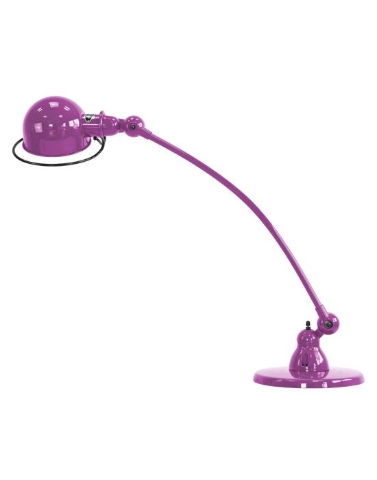 Jielde Loft Curve 1 Arm Desk Light Violet Fuchsia Gloss