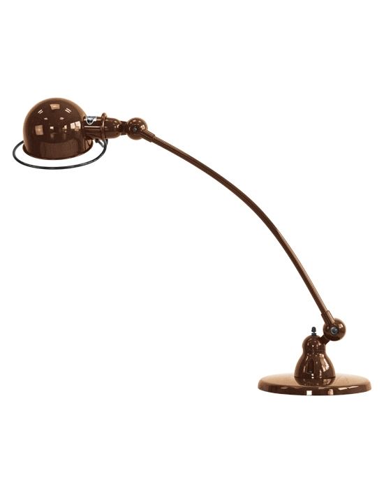 Jielde Loft Curve 1 Arm Desk Light Copper Hammered Gloss