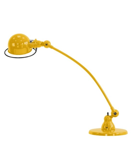 Jielde Loft Curve 1 Arm Desk Light Mustard Gloss