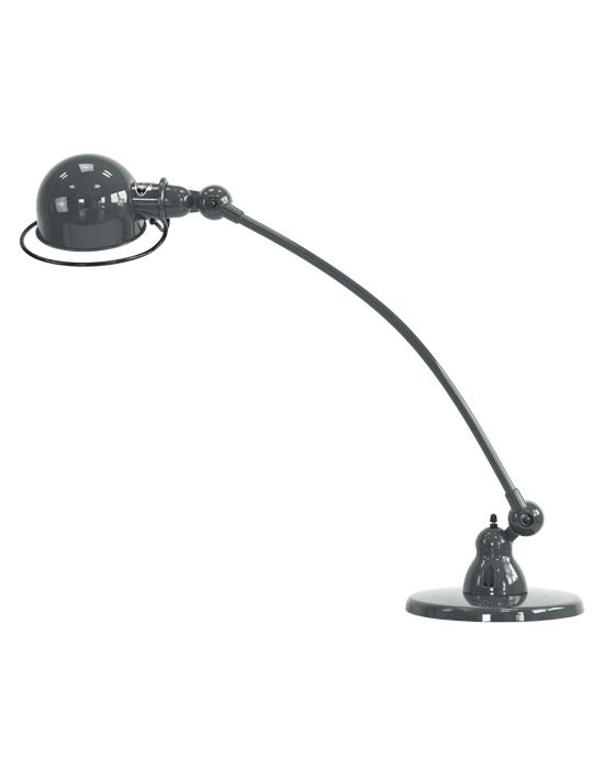 Jielde Loft Curve 1 Arm Desk Light Granite Grey Gloss