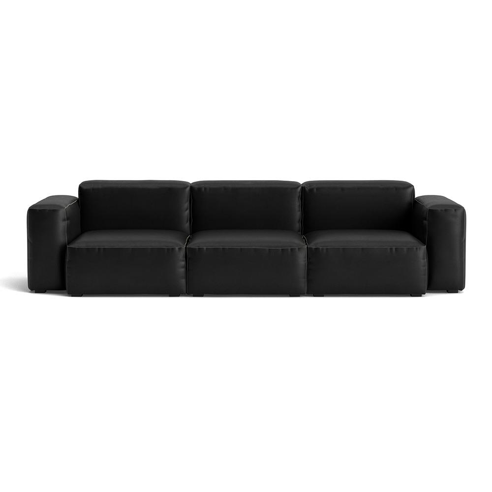 Mags Soft 3 Seater Combination 1 Low Armrest Sofa With Sierra Si1001 And Dark Grey Stitching