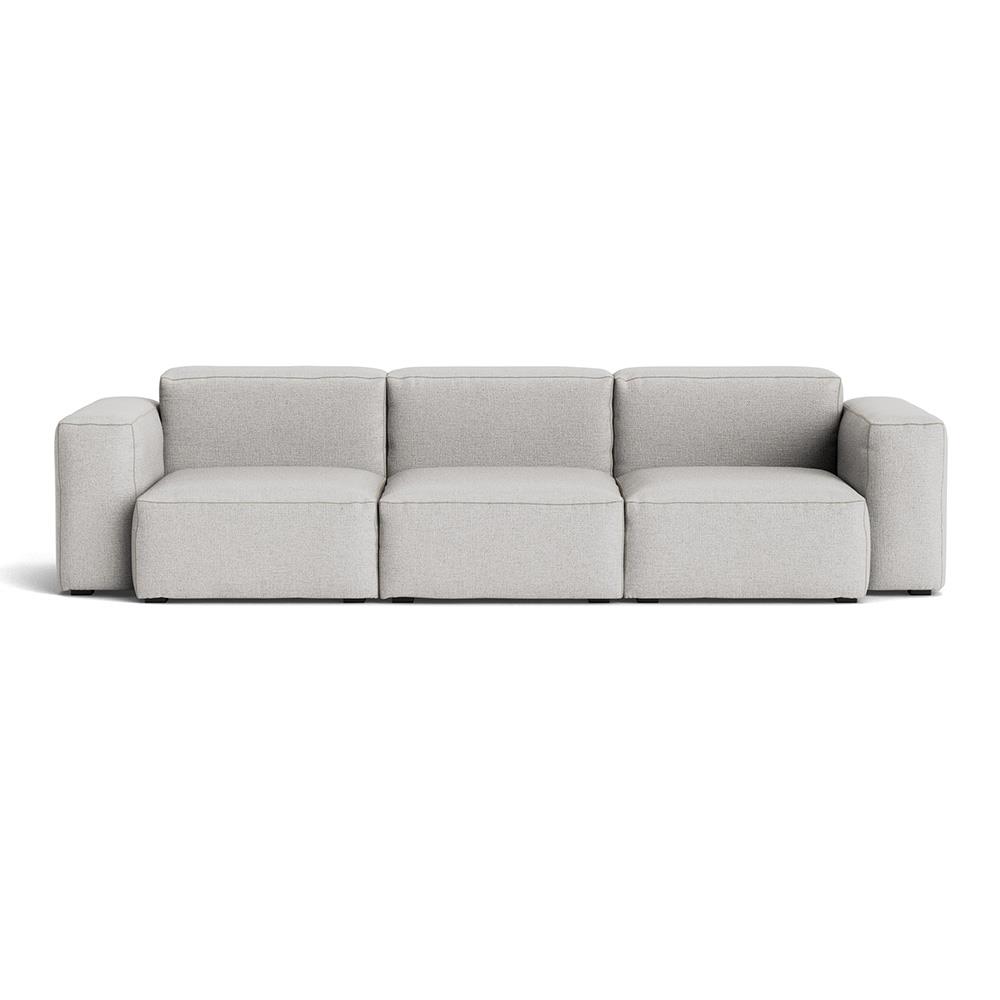 Mags Soft 3 Seater Combination 1 Low Armrest Sofa With Roden 04 And Beige Stitching