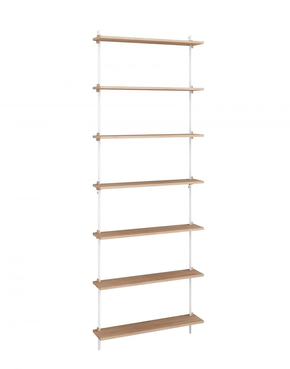 Moebe Wall Shelving Set Single Extra Large Oakwhite Light Wood