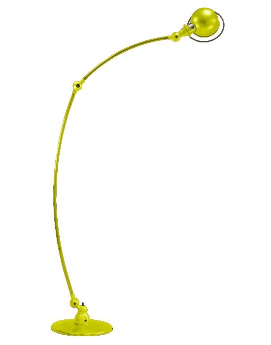 Jielde Loft Curve 2 Arm Floor Lamp Yellow Sulphur Gloss