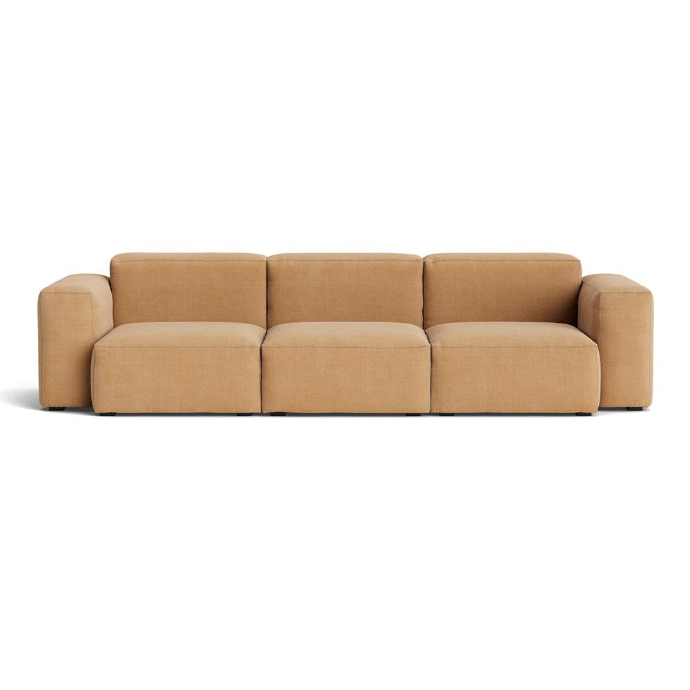 Mags Soft 3 Seater Combination 1 Low Armrest Sofa With Linara 142 And Beige Stitching