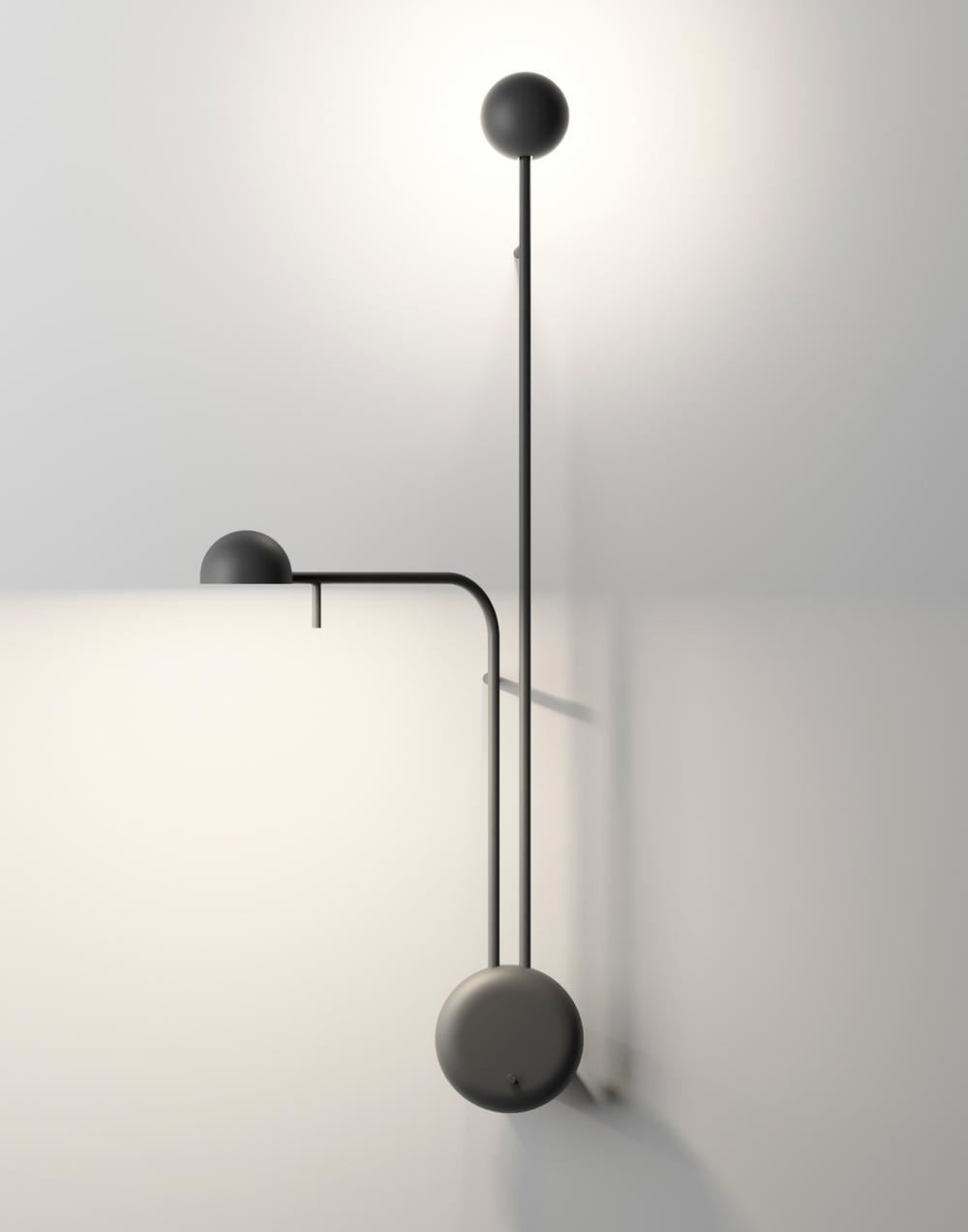 Vibia Pin Wall Light 1685 Black