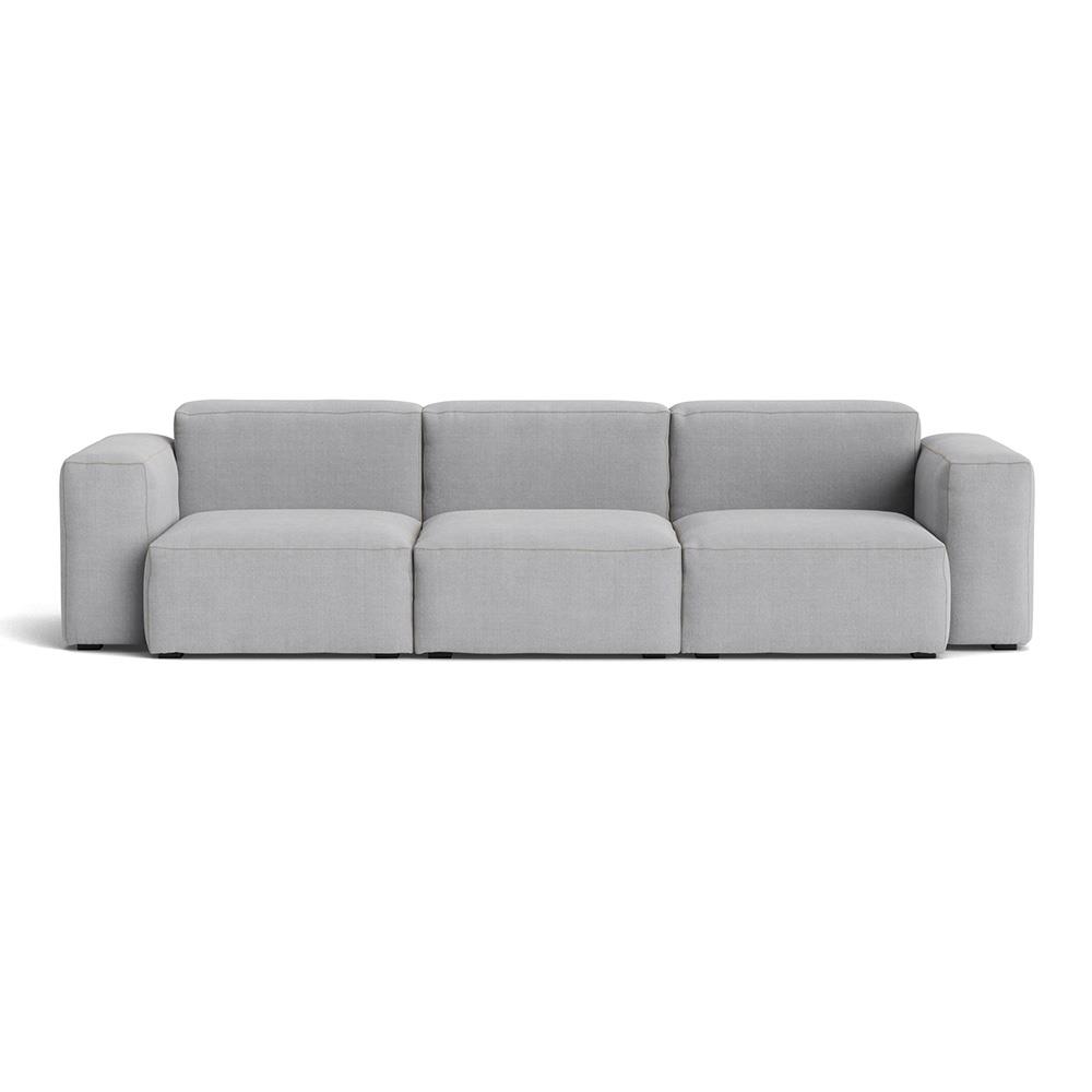 Mags Soft 3 Seater Combination 1 Low Armrest Sofa With Linara 443 And Beige Stitching