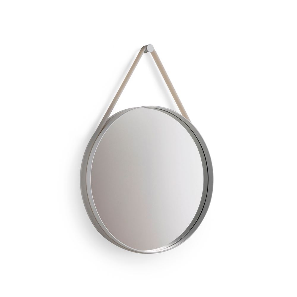 Strap Mirror 50 Cm Grey Powder Coated