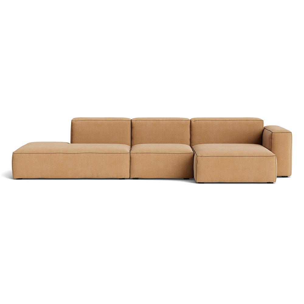 Mags Soft 3 Seater Combination 4 Right Low Armrest Sofa With Linara 142 And Black Stitching