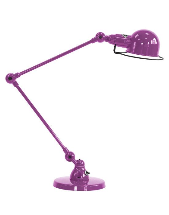 Jielde Signal Two Arm Desk Light Violet Fuschia Matt