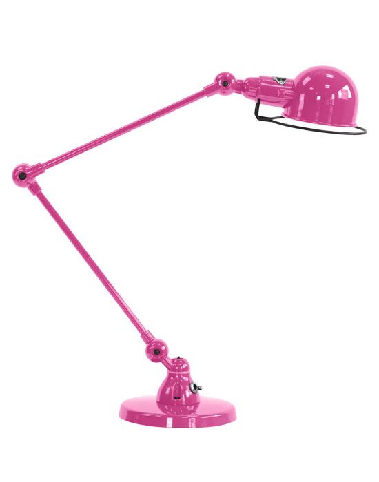 Jielde Signal Two Arm Desk Light Pink Matt