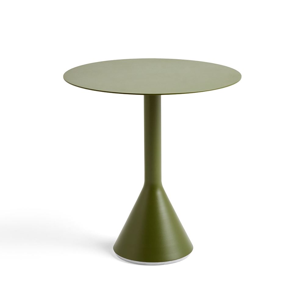 Palissade Cone Dining Table Small Round Olive Green
