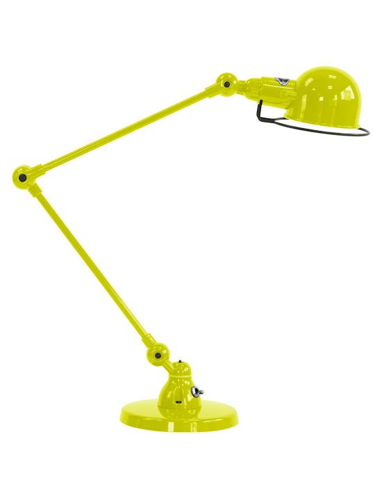 Jielde Signal Two Arm Desk Light Sulphur Yellow Gloss