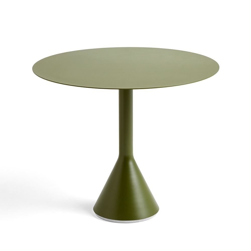 Palissade Cone Dining Table Large Round Olive Green
