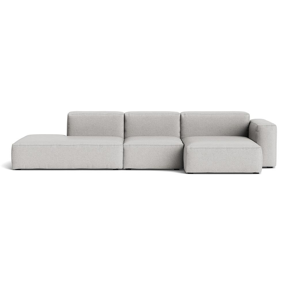 Mags Soft 3 Seater Combination 4 Right Low Armrest Sofa With Roden 04 And Light Grey Stitching