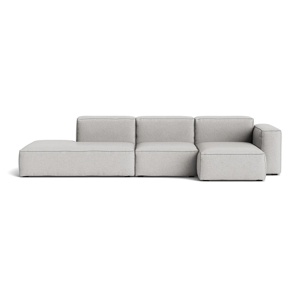 Mags Soft 3 Seater Combination 3 Right Low Armrest Sofa With Roden 04 And Dark Grey Stitching