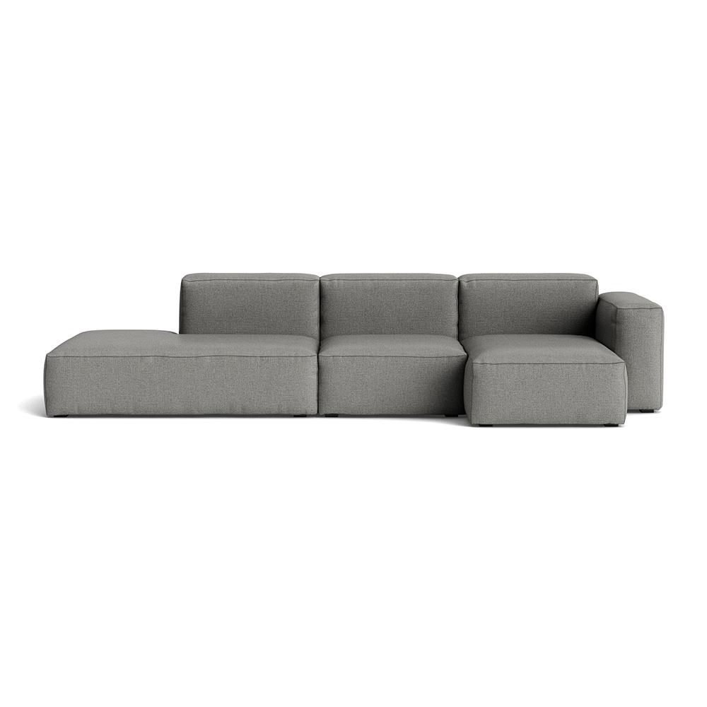 Mags Soft 3 Seater Combination 3 Right Low Armrest Sofa With Roden 05 And Dark Grey Stitching