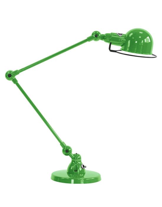 Jielde Signal Two Arm Desk Light Apple Green Gloss