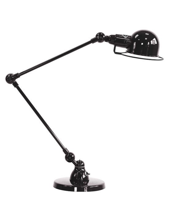 Jielde Signal Two Arm Desk Light Black Gloss