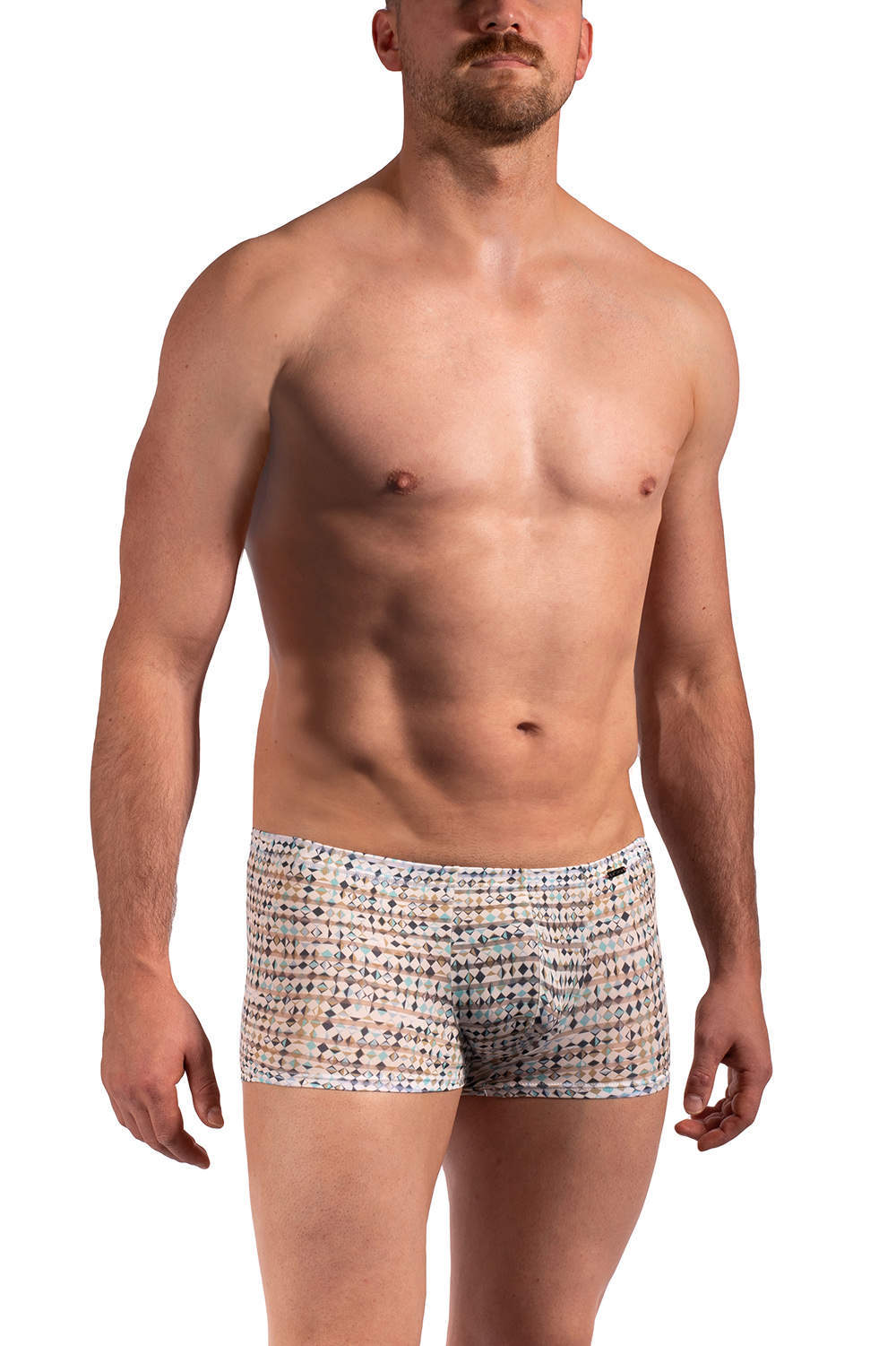 Olaf Benz RED 2263 Mini Pant men’s underwear boxer briefs – geometric print male short. Fine lightweight gents maxi trunk. Shop online. Ship worldwide