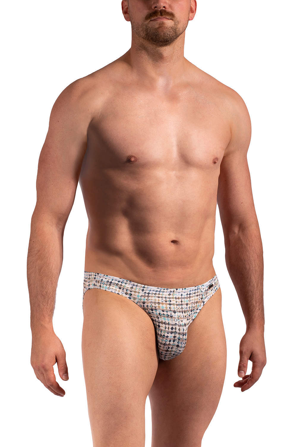 Olaf Benz RED 2263 Brazil Brief men’s underwear micro slips in chic diamond print. Shop soft male bikinis – low rise high leg best seller. Buy online