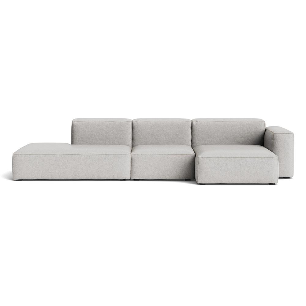 Mags Soft 3 Seater Combination 4 Right Low Armrest Sofa With Roden 04 And Beige Stitching