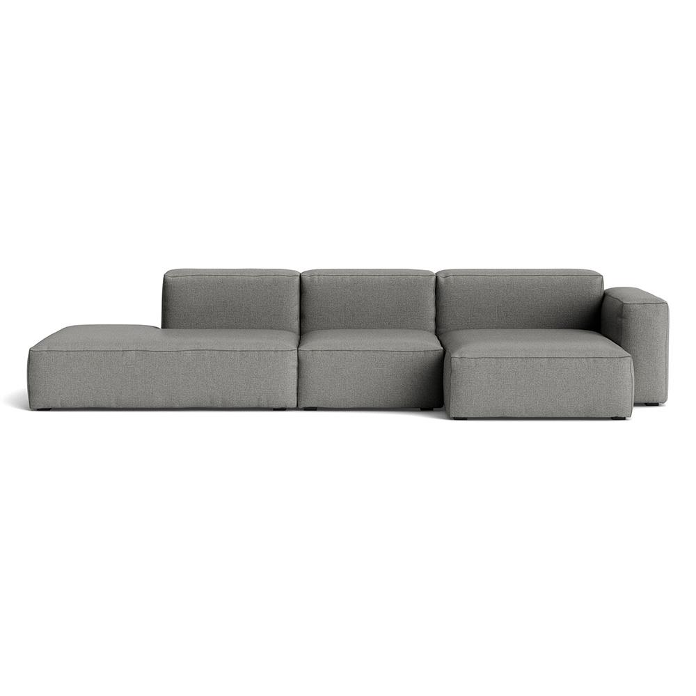 Mags Soft 3 Seater Combination 4 Right Low Armrest Sofa With Roden 05 And Dark Grey Stitching