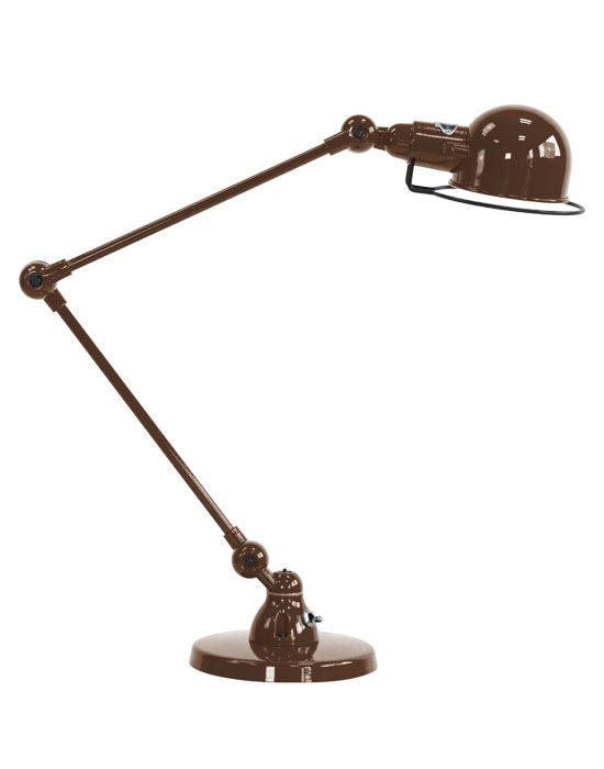 Jielde Signal Two Arm Desk Light Chocolate Gloss