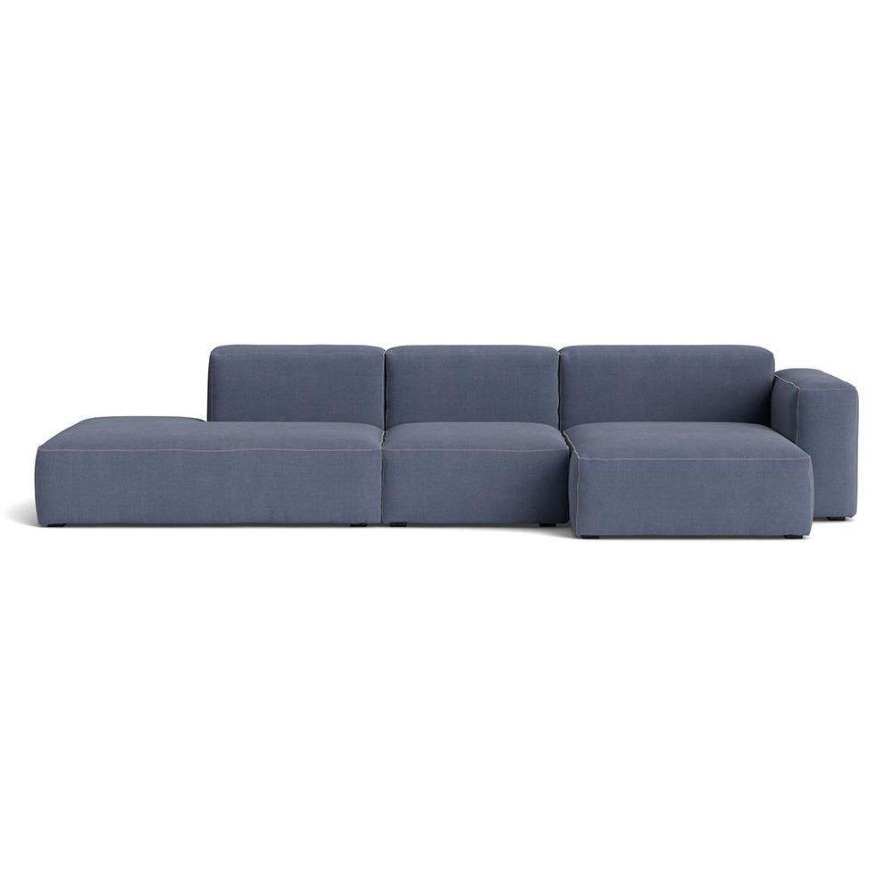 Mags Soft 3 Seater Combination 4 Right Low Armrest Sofa With Linara 198 And Beige Stitching