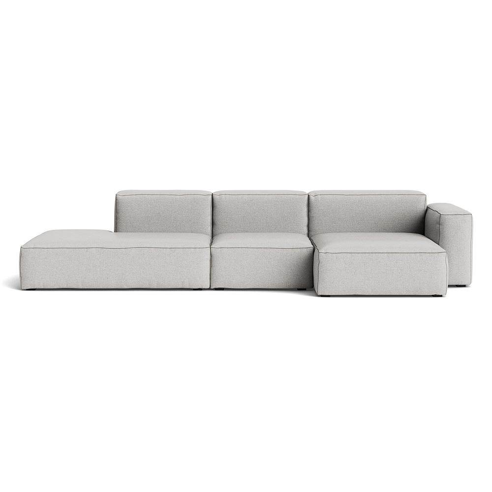 Mags Soft 3 Seater Combination 4 Right Low Armrest Sofa With Roden 04 And Dark Grey Stitching