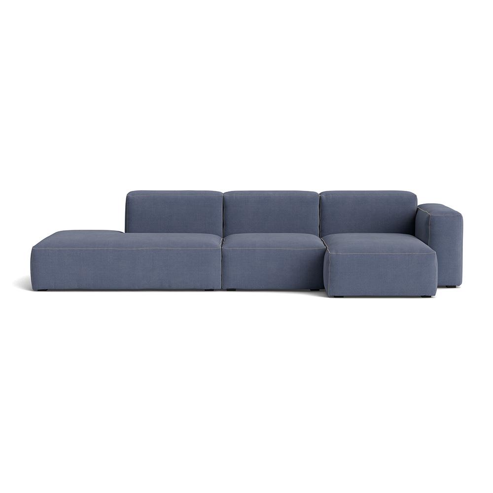 Mags Soft 3 Seater Combination 3 Right Low Armrest Sofa With Linara 198 And Beige Stitching