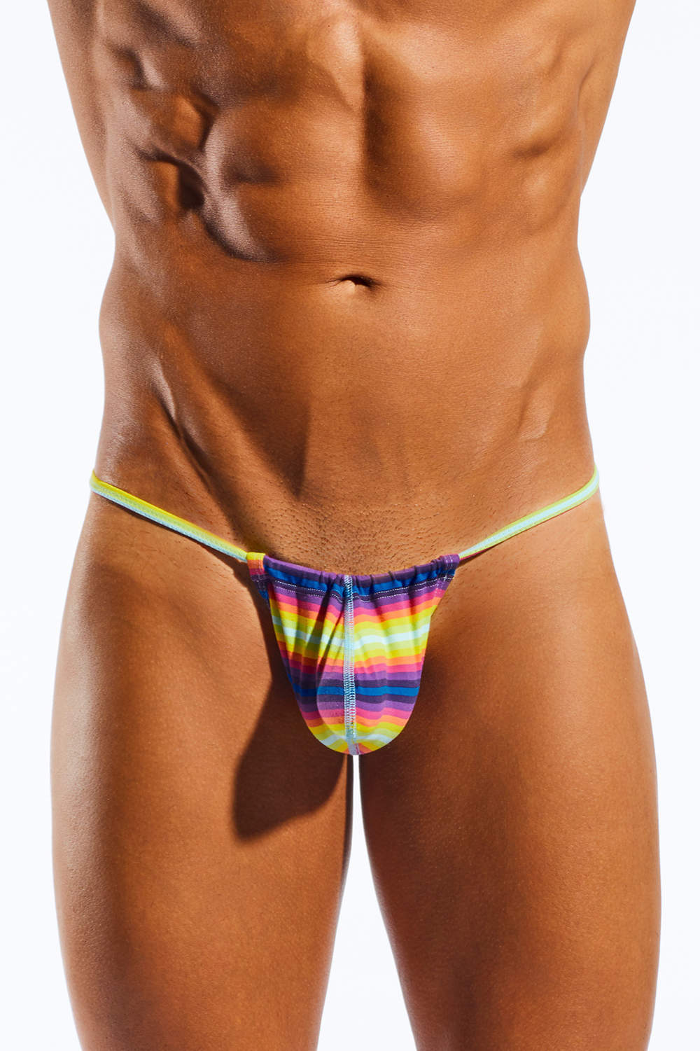 Go big in Cocksox CX14 Unlimited Original Pouch Slingshot String men’s underwear slips. Enhancing male thong briefs in bold multicolours. Buy now