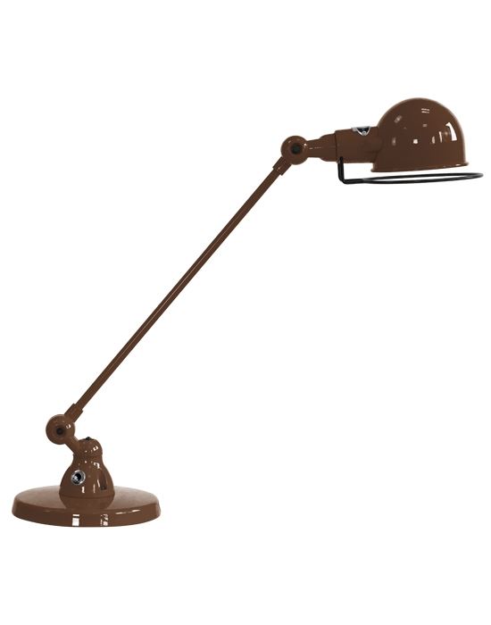 Jielde Signal One Arm Desk Light Chocolate Gloss