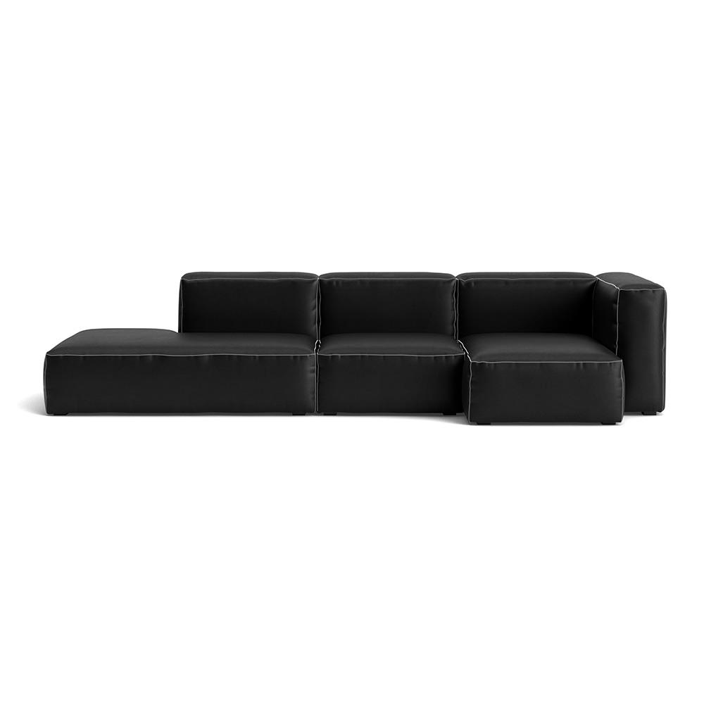 Mags Soft 3 Seater Combination 3 Right Sofa With Sierra Si1001 And White Stitching