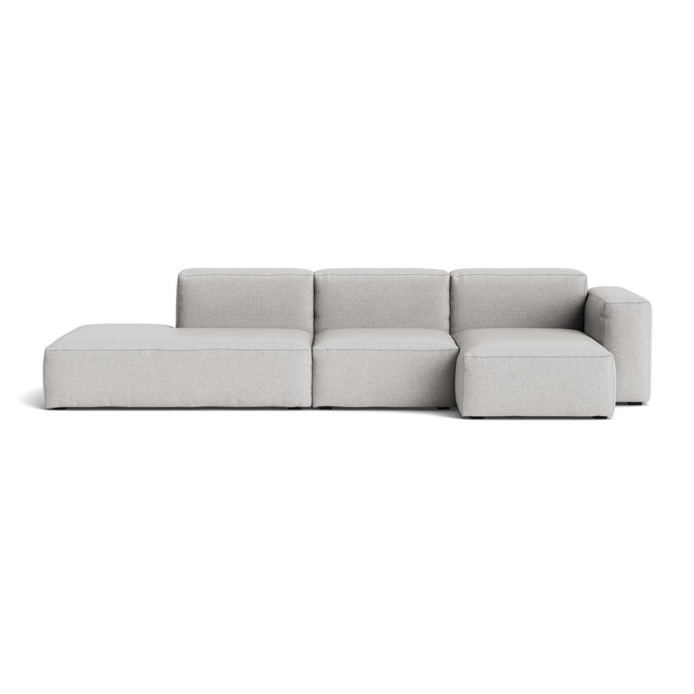 Mags Soft 3 Seater Combination 3 Right Low Armrest Sofa With Roden 04 And Light Grey Stitching