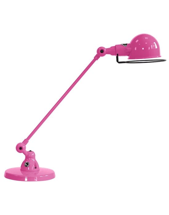 Jielde Signal One Arm Desk Light Pink Gloss