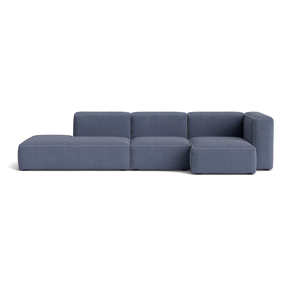Mags Soft 3 Seater Combination 3 Right Sofa With Linara 198 And White Stitching