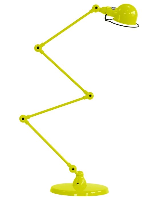 Jielde Signal Zigzag 4 Arm Desk Or Floor Light Yellow Sulphur Matt