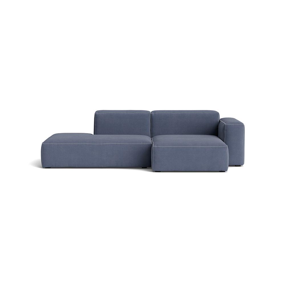 Mags Soft 25 Seater Combination 3 Right Low Armrest Sofa With Linara 198 And White Stitching