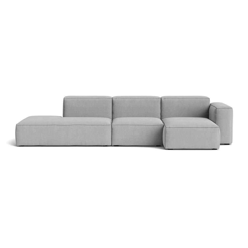 Mags Soft 3 Seater Combination 3 Right Low Armrest Sofa With Linara 443 And Dark Grey Stitching