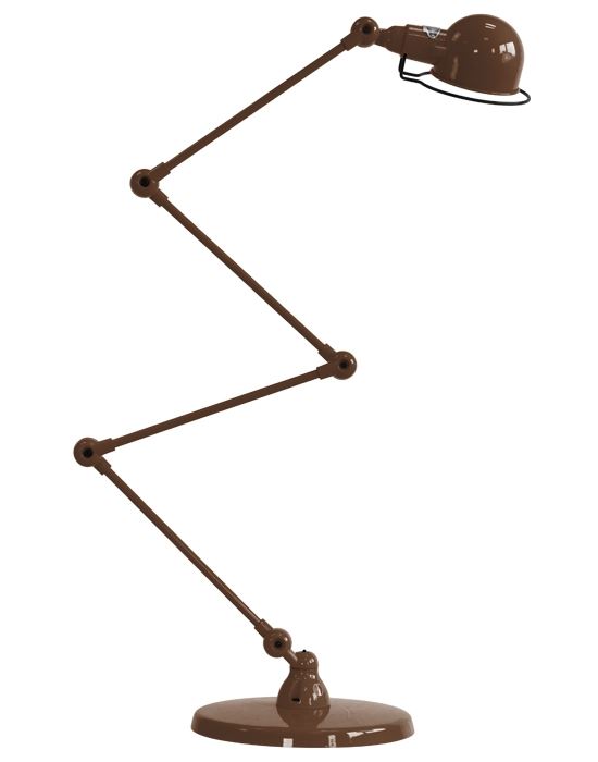 Jielde Signal Zigzag 4 Arm Desk Or Floor Light Chocolate Matt