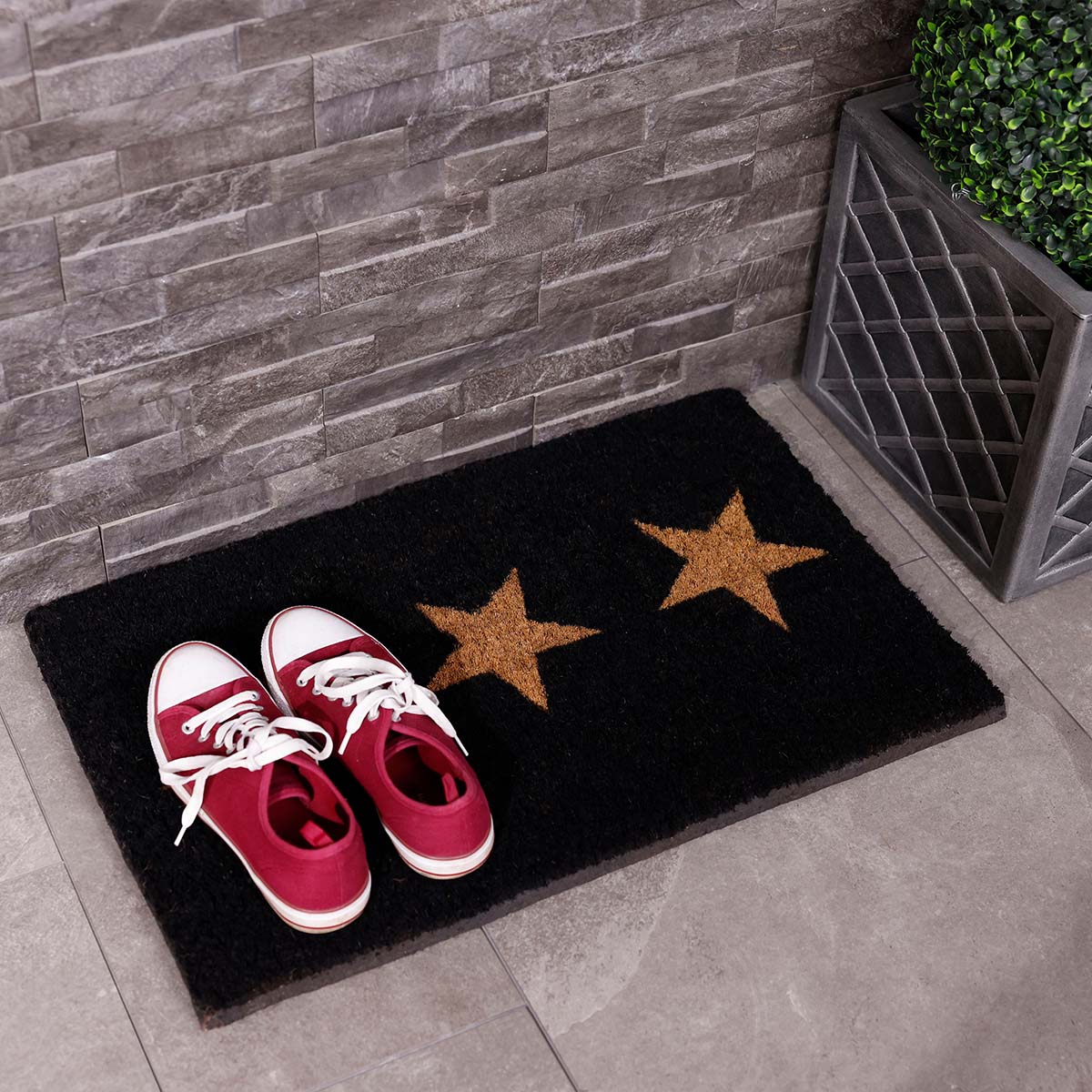 Charles Bentley Star Coir Doormat 40x65cm